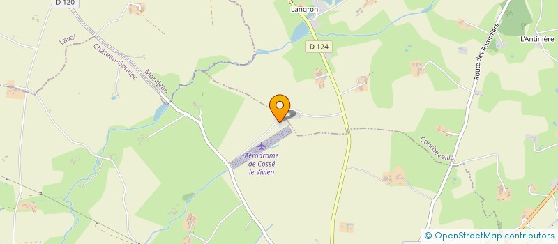 localisation de l'entreprise BARREAU - SEJOURNE  COSSE LE VIVIEN