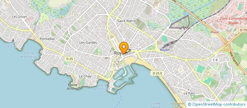 localisation de l'entreprise BARREAUD  ROYAN