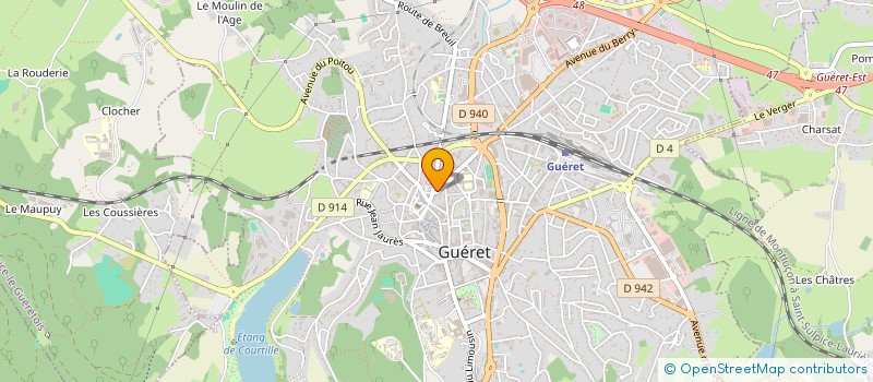 localisation de l'entreprise BARREIGE REYNAUD SA à GUERET
