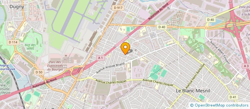 localisation de l'entreprise BARREIROS RODRIGUES à LE BLANC-MESNIL
