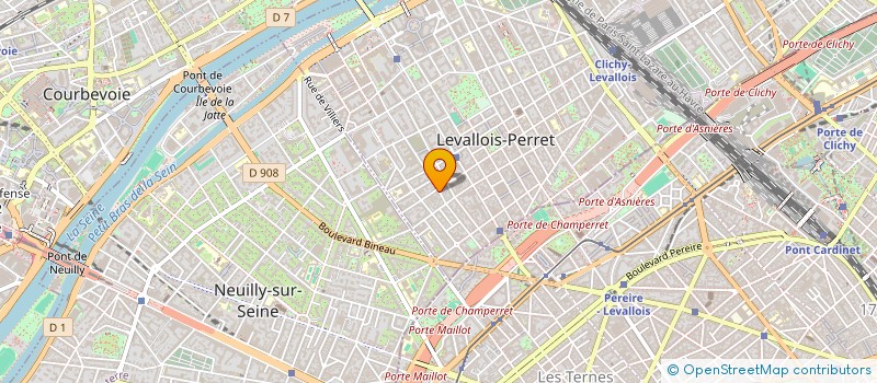 localisation de l'entreprise BARREL à LEVALLOIS-PERRET