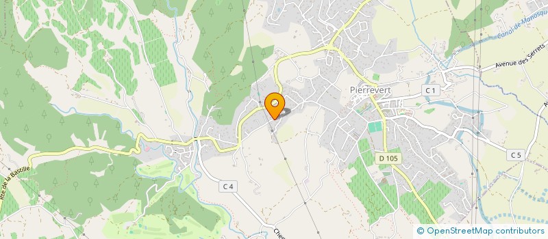 localisation de l'entreprise BARREM à PIERREVERT