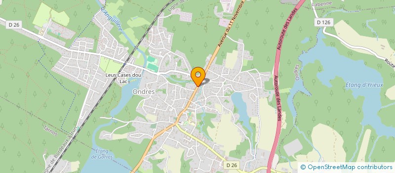 localisation de l'entreprise BARRERE  ONDRES