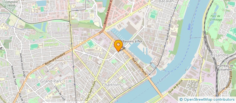 localisation de l'entreprise BARRET-POEYMIRAU  BORDEAUX