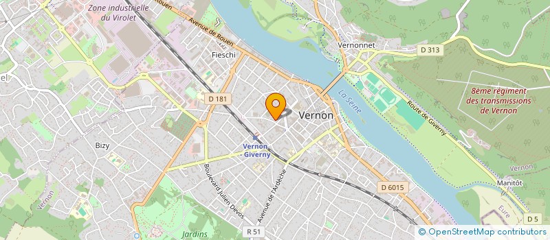 localisation de l'entreprise BARRETEAU PIERRE EMMANUEL  VERNON