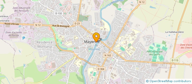 localisation de l'entreprise BARRIER BRAULT à MAYENNE