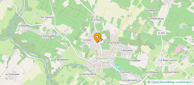localisation de l'entreprise BARRIERE CHAUFFAGE  MAISDON-SUR-SEVRE