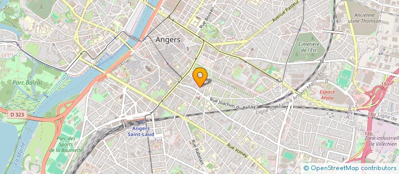 localisation de l'entreprise BARRIET ET ASSOCIES à ANGERS