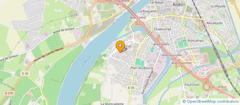 localisation de l'entreprise BARRIOL TOUS SOLIDAIRES (BTS) à ARLES