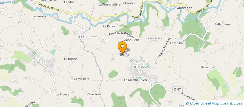 localisation de l'entreprise BARRON AGENCEMENT à LARAJASSE