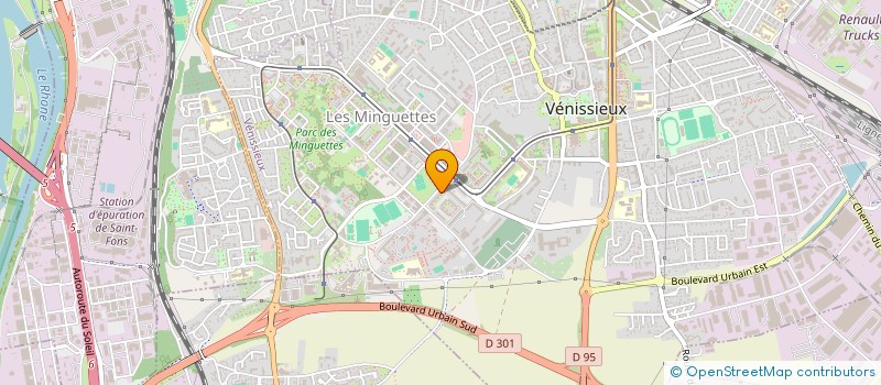 localisation de l'entreprise BARRON CHARPENTES  VENISSIEUX