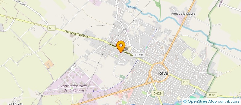 localisation de l'entreprise BARROS  REVEL