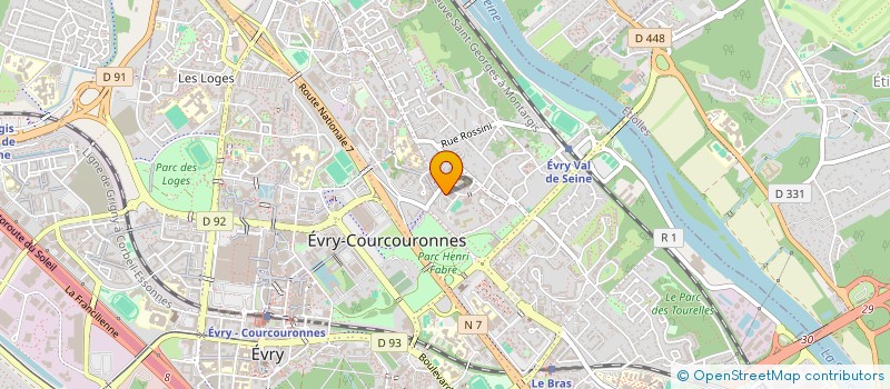 localisation de l'entreprise BARROS 93 à EVRY-COURCOURONNES