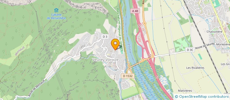 localisation de l'entreprise BARROS DECO  VEUREY-VOROIZE