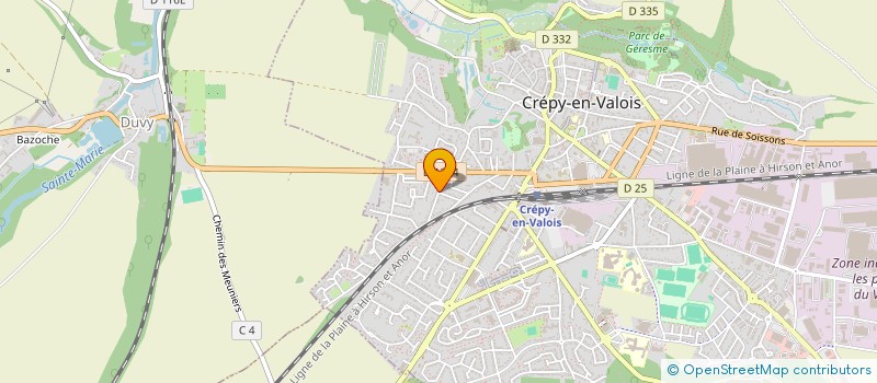 localisation de l'entreprise BARROSO AMENAGEMENT INTERIEUR  CREPY EN VALOIS