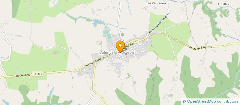 localisation de l'entreprise BARROU à VALENCE-D'ALBIGEOIS