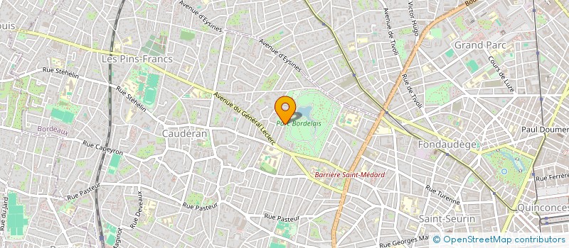 localisation de l'entreprise BARROUDE à BORDEAUX