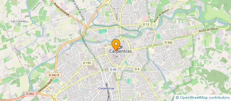 localisation de l'entreprise BARROUYER JOAILLERIE à CARPENTRAS