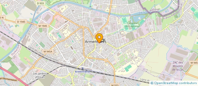 localisation de l'entreprise BARROY EVOLUTION à ARMENTIERES