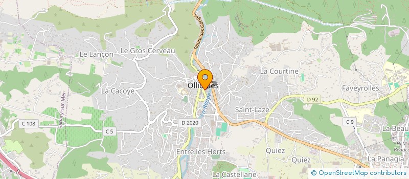 localisation de l'entreprise BARRY  OLLIOULES