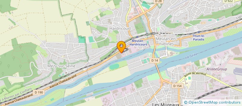 localisation de l'entreprise BARRY CALLEBAUT FRANCE  HARDRICOURT