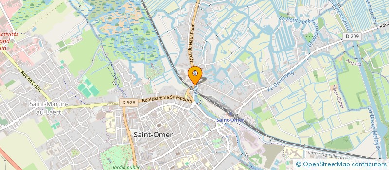 localisation de l'entreprise BARRY FERMETURES à SAINT-OMER