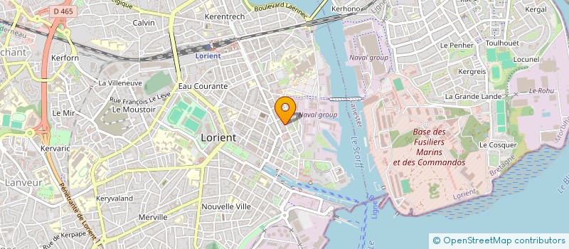 localisation de l'entreprise BARRY S à LORIENT