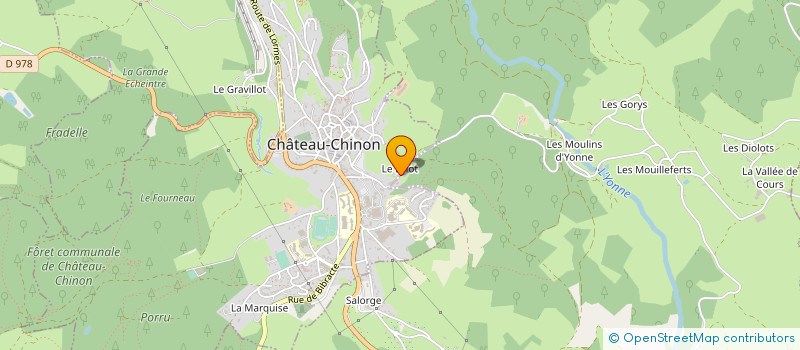 localisation de l'entreprise BARRYDATA à CHATEAU-CHINON (VILLE)