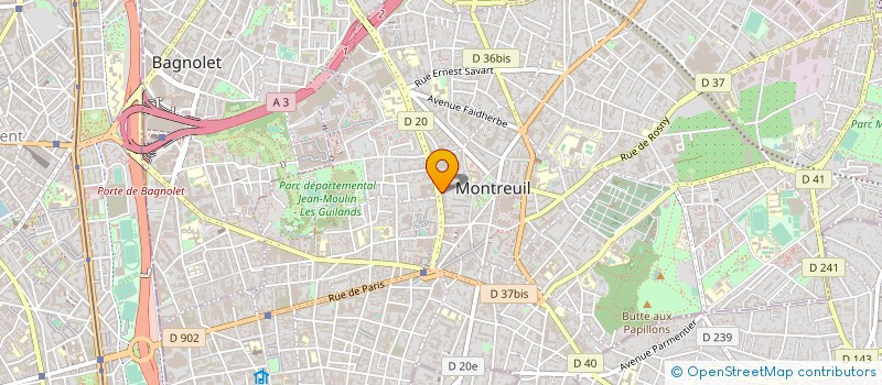 localisation de l'entreprise BARRYNET à MONTREUIL