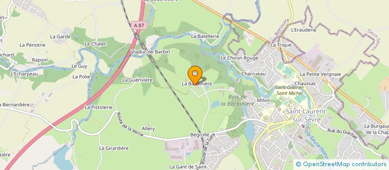 localisation de l'entreprise BARSER à SAINT-LAURENT-SUR-SEVRE