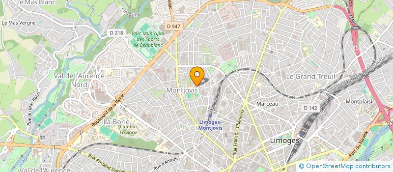 localisation de l'entreprise BARSIM'S à LIMOGES
