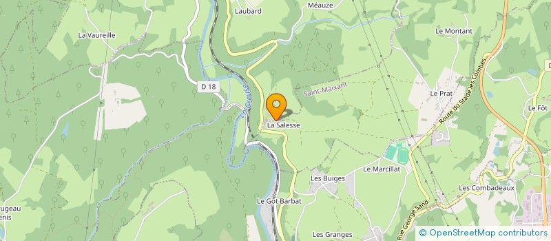 localisation de l'entreprise BART à AUBUSSON
