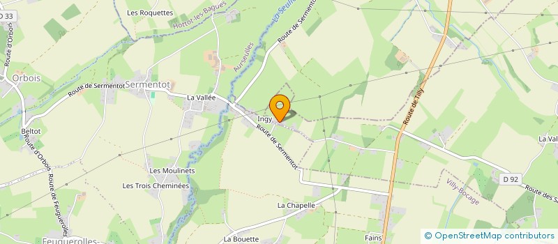 localisation de l'entreprise BART'ELEC à VILLY-BOCAGE