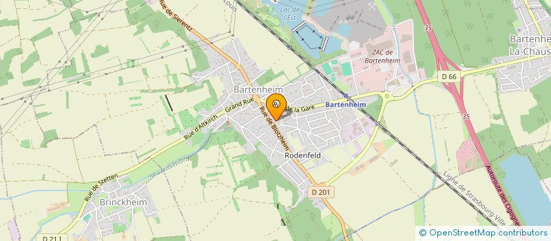 localisation de l'entreprise BART'FOOD  BARTENHEIM