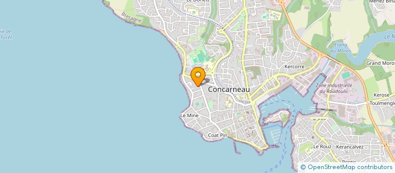 localisation de l'entreprise BARTAVELLE  CONCARNEAU