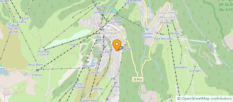 localisation de l'entreprise BARTAVELLE DEUX à COURCHEVEL