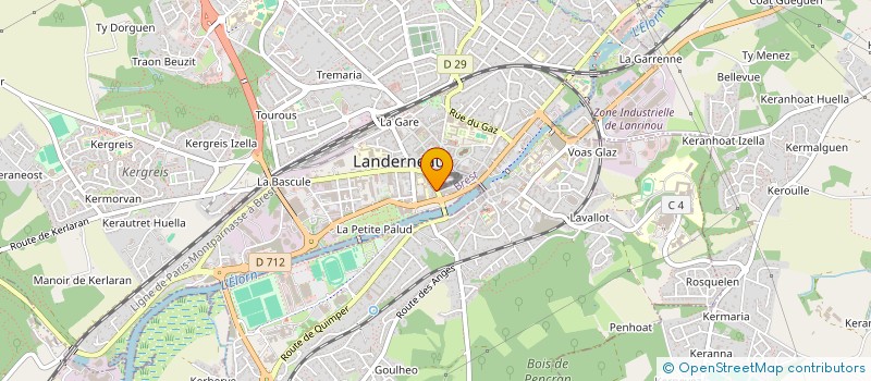 localisation de l'entreprise BARTEGE à LANDERNEAU