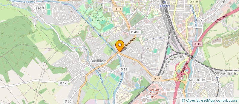 localisation de l'entreprise BARTH IMMO  BAVILLIERS