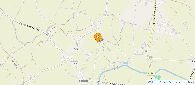 localisation de l'entreprise BARTHAS STEPHANE  POUDIS