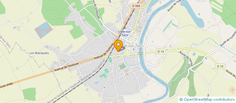 localisation de l'entreprise BARTHE 2CG IMMOBILIER à LISLE-SUR-TARN