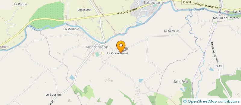 localisation de l'entreprise BARTHE D'HOSTINGUE  MONTDRAGON