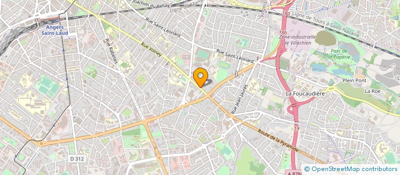 localisation de l'entreprise BARTHELAIX à ANGERS