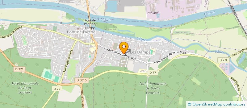 localisation de l'entreprise BARTHELEMI CHARPENTE  LES DAMPS