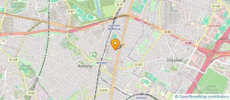 localisation de l'entreprise BARTHELEMY à ANTONY