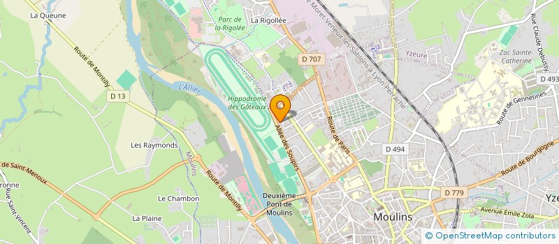 localisation de l'entreprise BARTHELEMY à MOULINS