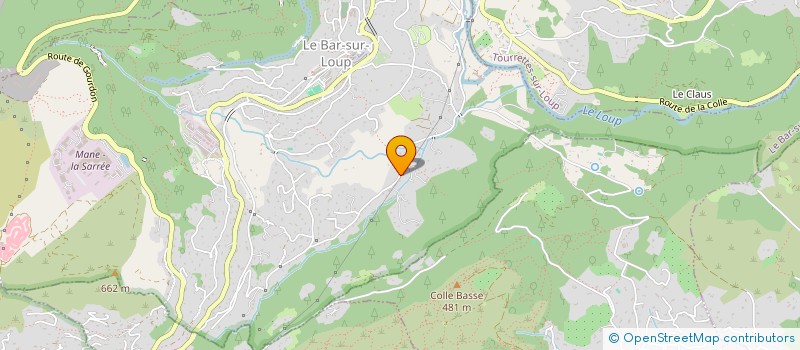 localisation de l'entreprise BARTHELEMY  LE BAR-SUR-LOUP