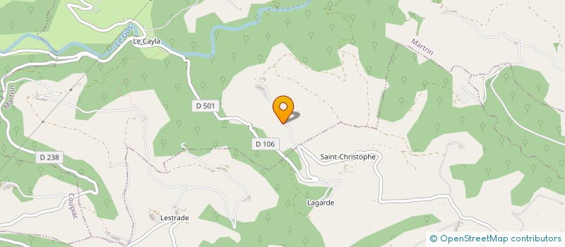 localisation de l'entreprise BARTHELEMY BRUNO à SAINT-JUERY