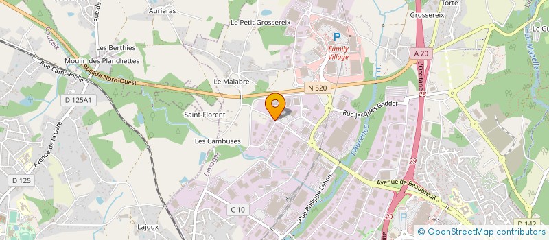 localisation de l'entreprise BARTHELEMY CONFORT PLUS MOC à LIMOGES