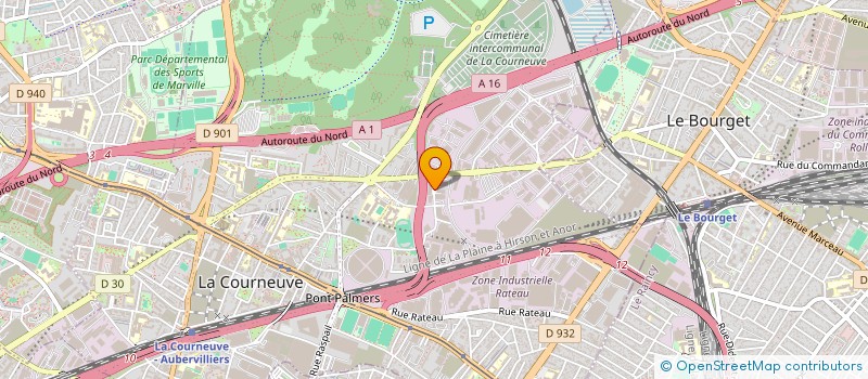 localisation de l'entreprise BARTHELEMY DISTRIBUTION à LA COURNEUVE