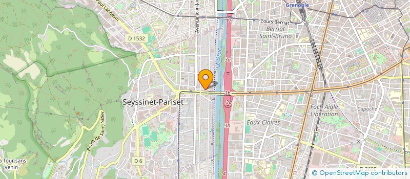 localisation de l'entreprise BARTHELEMY ET ASSOCIES AGORI à SEYSSINET-PARISET